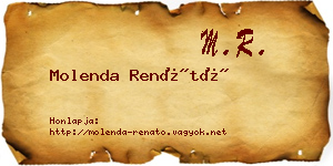 Molenda Renátó névjegykártya
