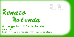 renato molenda business card