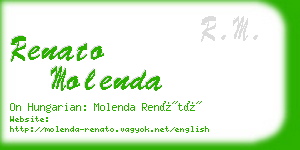 renato molenda business card